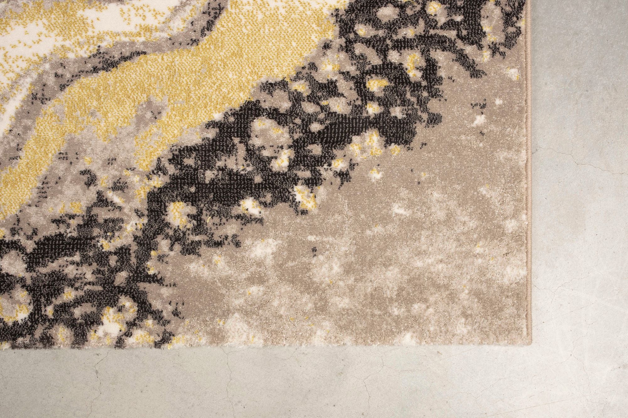 Zuiver Solar Grey/Ochre Rectangle Rug 200x290